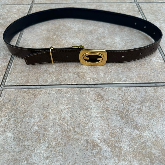 Gucci reversible leather belt main image 11